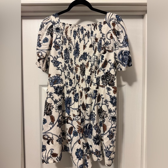 Rachel Zoe White and Blue Puff Sleeve Jumpsuit - Picture 5 of 10